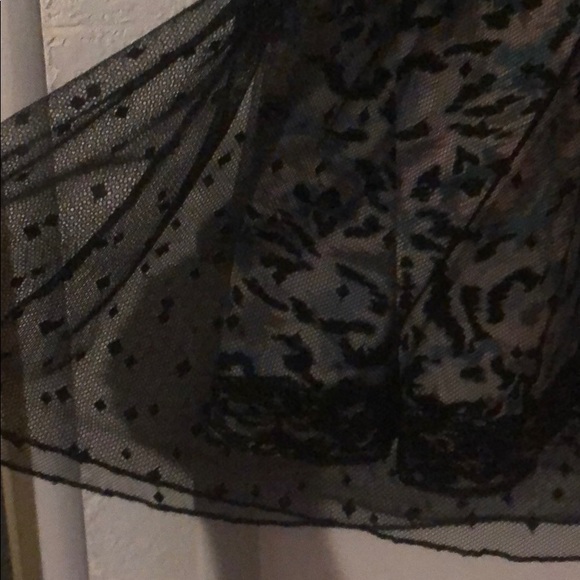 ⚫️KIMCHI BLUE/ Dotted Mesh Over-lay Dress⚫️ - Picture 3 of 6